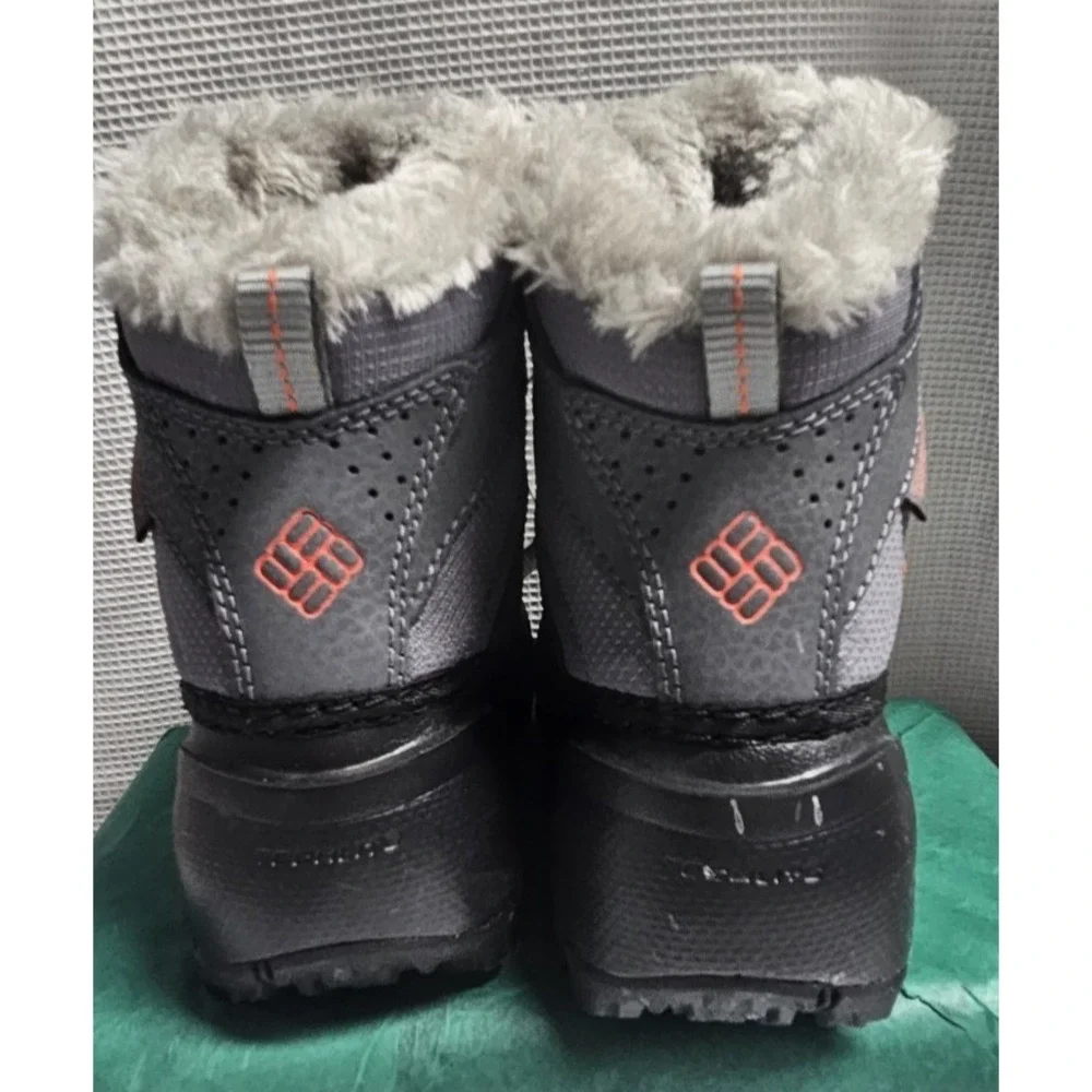 Columbia Rope Tow III‎ unisex kids faux fur snow boots BC1323-033 US 8/EU25